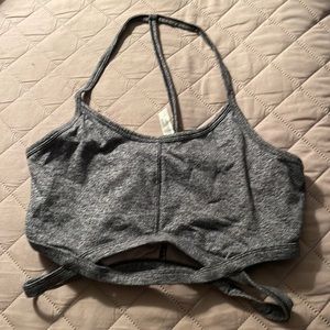 Small Free People sports bra grey